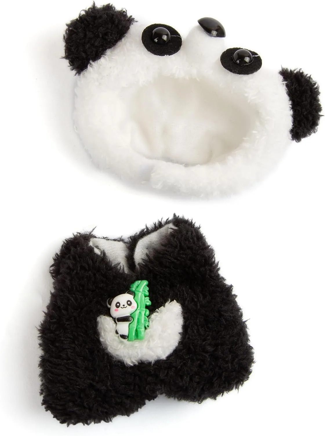 -Cute Panda Costume, No Doll Included 17cm Doll Clothes - Plush Clothes substitute radiocarbon for Doll Outfit - Accessories for 17cm Dolls Clothes 