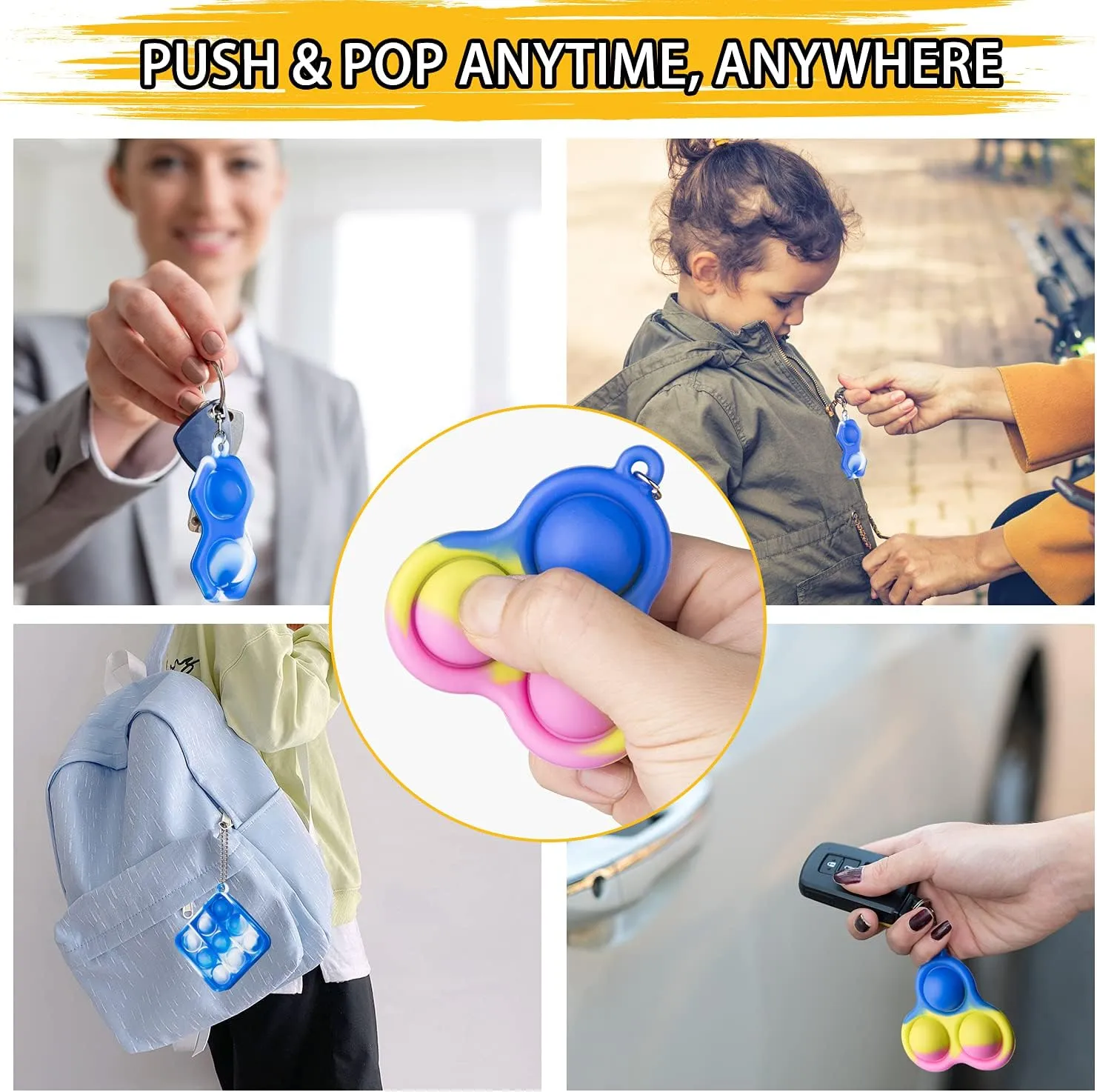 - Durable Poppers for Kids & Adults Simple Fidget Pop Toys - Portable$ Calming Sensory Hand Toys for Fun pole retailer oxidizable & Stress Relief - Soft & Flexible Silicone Materials Keychain 