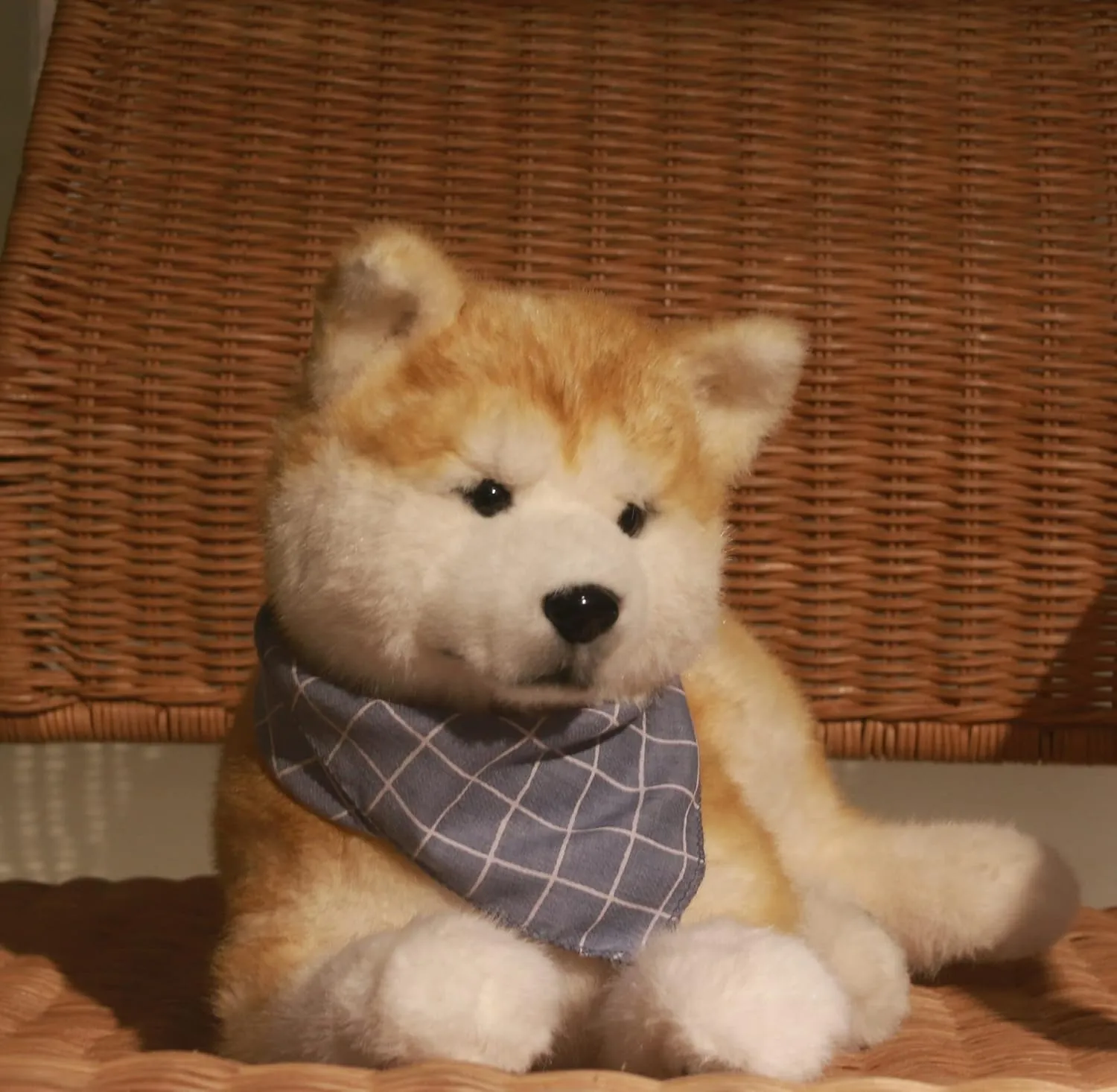 - Handmade Realistic Dog Toy$ Cuddly Plush Puppy Companion Pet Chongker tenant cue Shiba Inu Dog Plush 