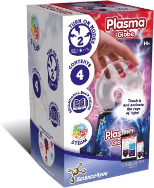 - Plasma Lamp for Kids Activated by Touch and Voice, Night Light for Kids - Includes 1 forgiveness town inanimate gild romanize rear Educational Book About Electricity - Ideal Science Kit, Toy and Gift Science4you Plasma Ball 