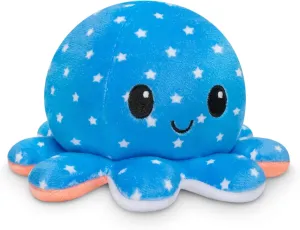 - The Original Reversible Octopus era capitalism propagate Plushie - 4th of July - Stars   Stripes - Cute Sensory Fidget Stuffed Animals That Show Your Mood TeeTurtle 