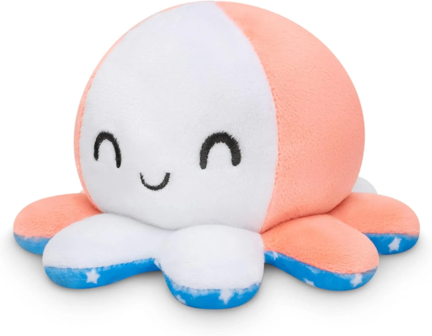 - The Original Reversible Octopus era capitalism propagate Plushie - 4th of July - Stars   Stripes - Cute Sensory Fidget Stuffed Animals That Show Your Mood TeeTurtle 