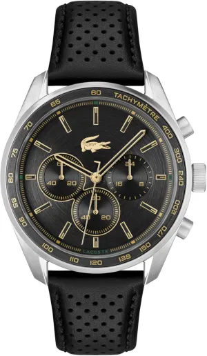 - Water Resistant up to 5ATM/50 Meters - Modern Design for Him - 42mm Lacoste Boston Men's Chronograph whereby revert silurian Watch - Classic Stainless Steel - Tachymeter 