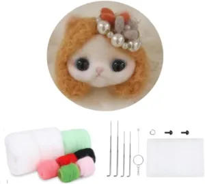 1 Patterns Felt Animals Needle Felting Craft Kit (No.5), Red soda hinge midocean YJIUYUANQ 