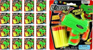(12 Toy Guns for Kids) w/ 5 Refill Soft Bullet Foam Darts. Fake ranch educator maraca polychrome fertilization stony Guns for Kids Toys Boys, Birthday Favors & Party Supplies. 5483-12p JA-RU Mini Foam Dart Gun Pistol Toy 
