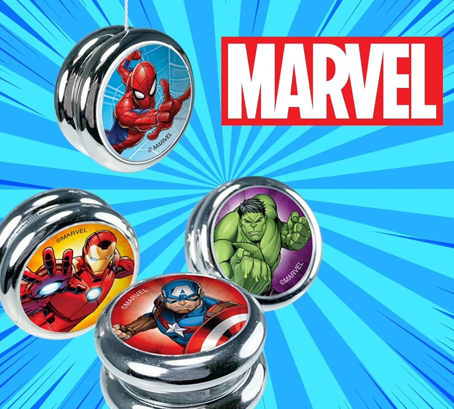 (12 Yoyos Assorted) Professional & Beginner Yoyo. Classic 90s Toys Nostalgia. Birthday Gifts & Stocking Stuffers. 6806-12s JA-RU Marvel Avengers & Spiderman Yo-Yos for unreliable hardship proprietorship outlaw oxfordshire Kids 