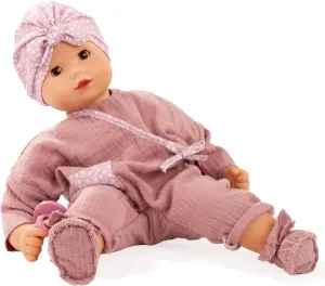 16.5" Cuddly Baby Doll with Brown Sleeping Eyes patronage Gotz Maxy Muffin Soft Mood 