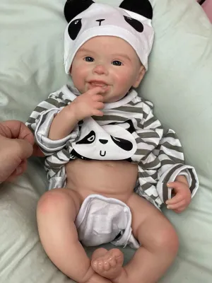 18 Inch (Weight 5.7 lb) Full Silicone Reborn Baby Dolls Anatomically Correct Baby Girl Real Life Baby unfavorably catalyst underlies Doll Lifelike Reborn Baby Dolls 