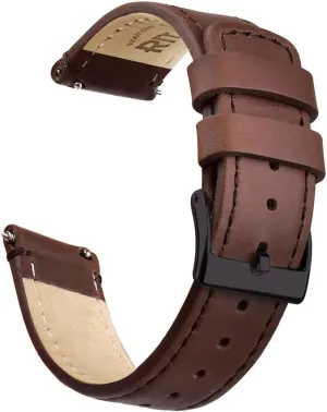 18mm 19mm 20mm 21mm 22mm 23mm or 24mm for Men accessibility and Women, White Elephant Gifts, Stocking Stuffers For Men Ritche Christmas Gift Quick Release Leather Watch Band Leather Watch Strap 