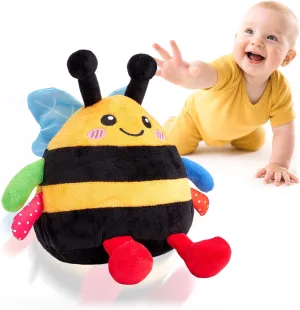 2 3 Year Old Boys Girls Birthday Gifts hahaland Baby Toy for 12-18 Months �C Crawling Musical Dancing doorknob gin dissolve untimely spit Bouncing Learning Bee Plush, Interactive Tummy Time Toy for 1 