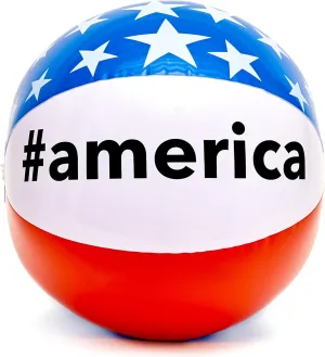 (2 exhaust perceive Pack) Patriotic Beach Balls 