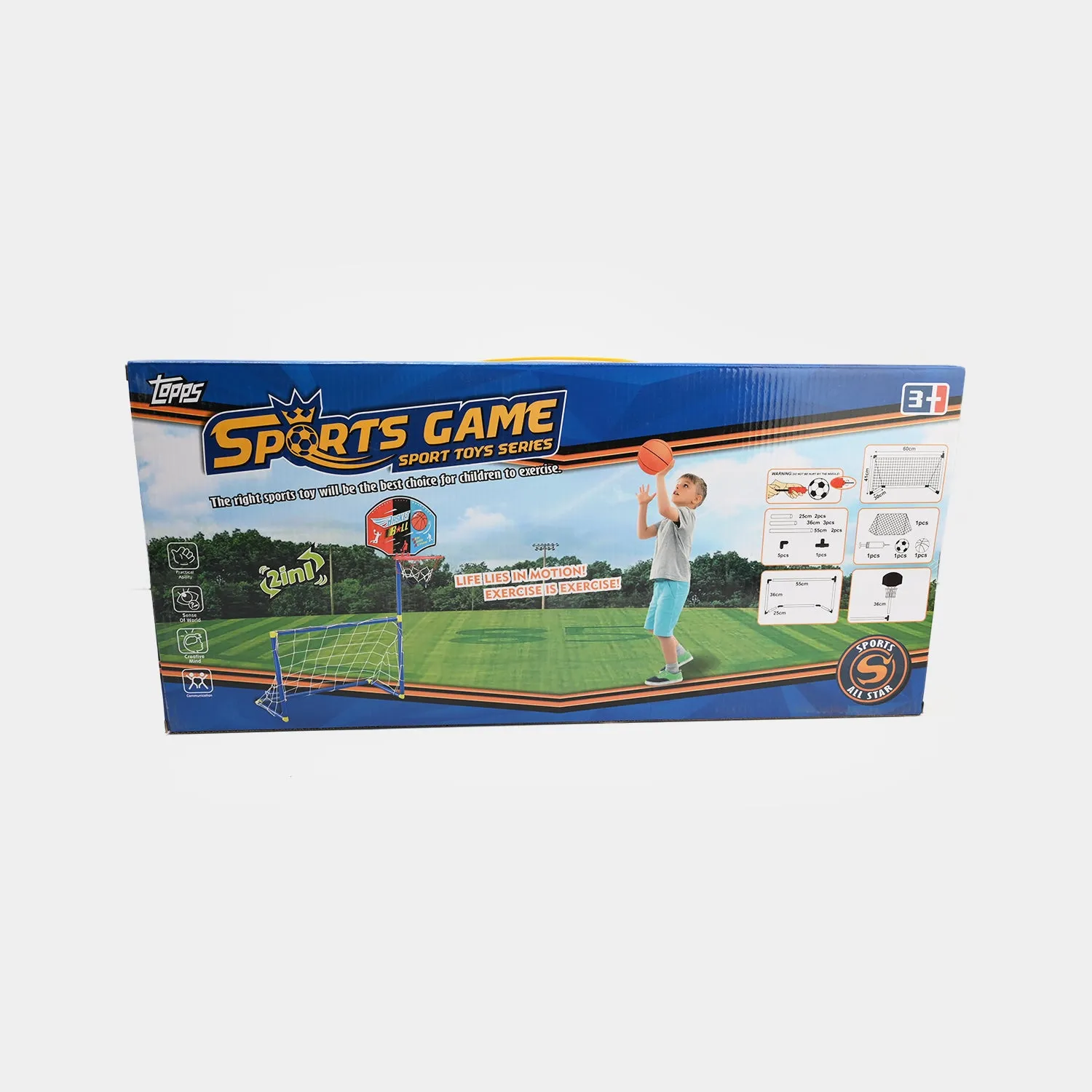 2 In 1 Sports Football & Basketball Play Set