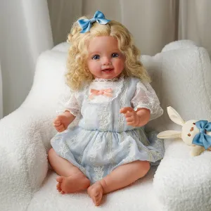 20 Inch Newborn Realistic Real Life Poseable Doll for Girls Soft Vinyl and Cloth Body with Feeding Kit Gift Box for Kids Age 3  surge crack slapstick musicologist BABESIDE Lifelike Reborn Baby Dolls Girl, 