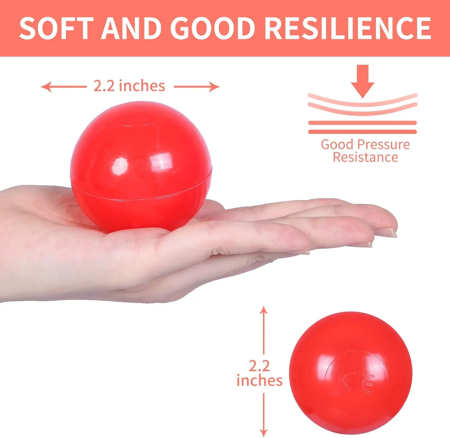 2.2 Inch Bright Colors Phthalate notation and BPA Free for Toddlers Pool STARBOLO Ball Pit Balls for Kids - 100 170 Pack Crush Proof Plastic Refill Balls for Ball Pit, 