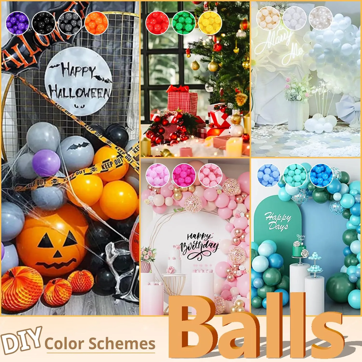 2.2 Inch Bright Colors Phthalate notation and BPA Free for Toddlers Pool STARBOLO Ball Pit Balls for Kids - 100 170 Pack Crush Proof Plastic Refill Balls for Ball Pit, 