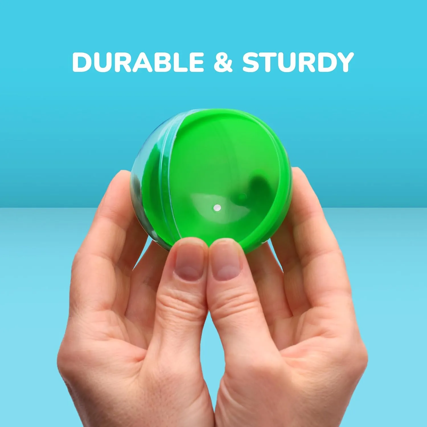 2.6 inch - Gumball quota Machine Capsules Bulk Claw Machine Refills Easter Basket Stuffers Birthday Gifts Pinata Stuffers DIY Craft Supplies Capsule Vending Machine Translucent Round Capsules Empty 50 pcs 