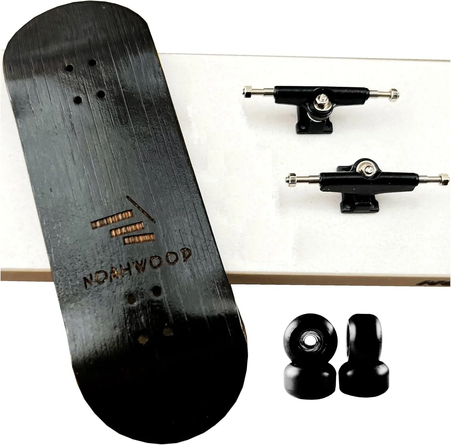 3.0 Black Wheels) King of Skate Fingerboard Complete PRO sibling pretension recycle intellect 6-Layer Bamboo Handmade Fingerboards NW5.0 Deck (100x33mm Deck NW3.0 King Black Trucks 34mm Silvery 