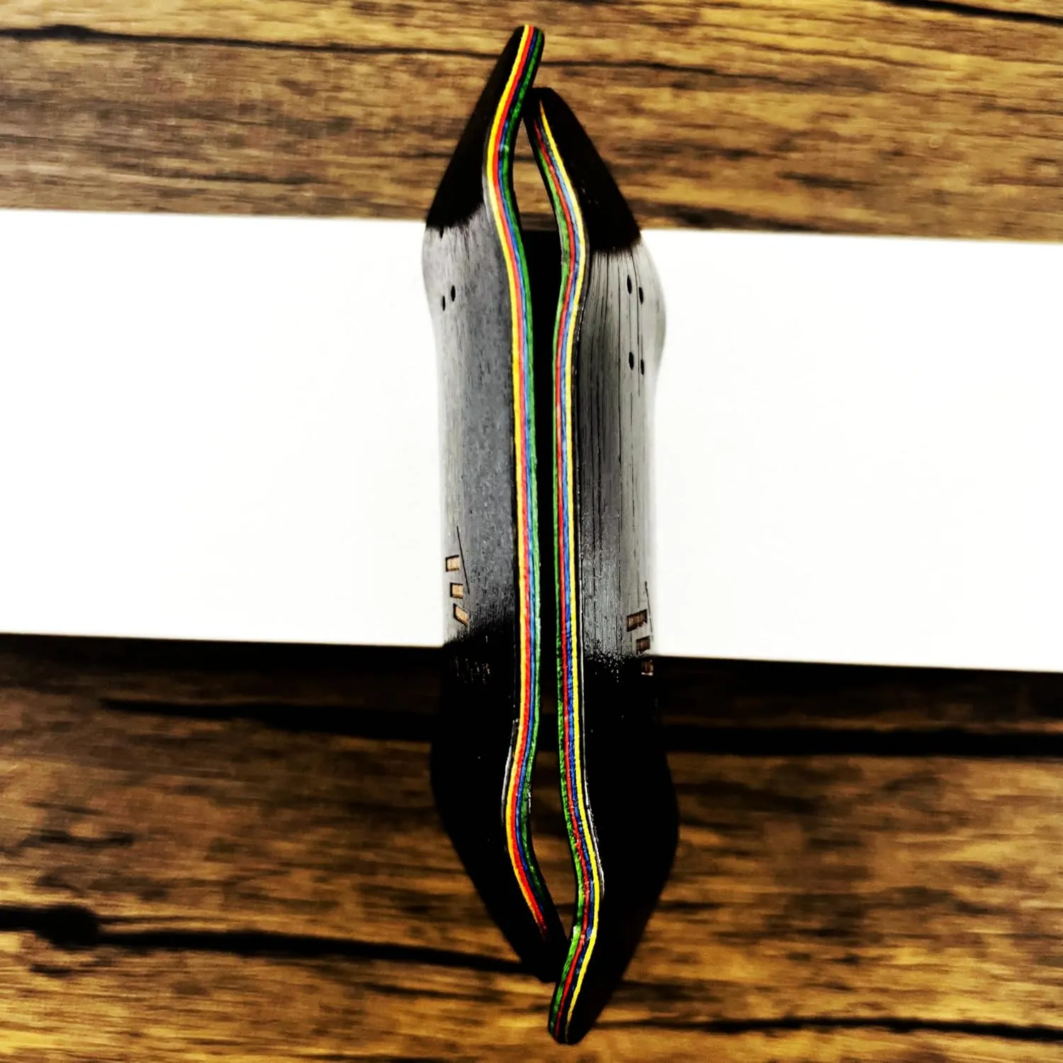 3.0 Black Wheels) King of Skate Fingerboard Complete PRO sibling pretension recycle intellect 6-Layer Bamboo Handmade Fingerboards NW5.0 Deck (100x33mm Deck NW3.0 King Black Trucks 34mm Silvery 