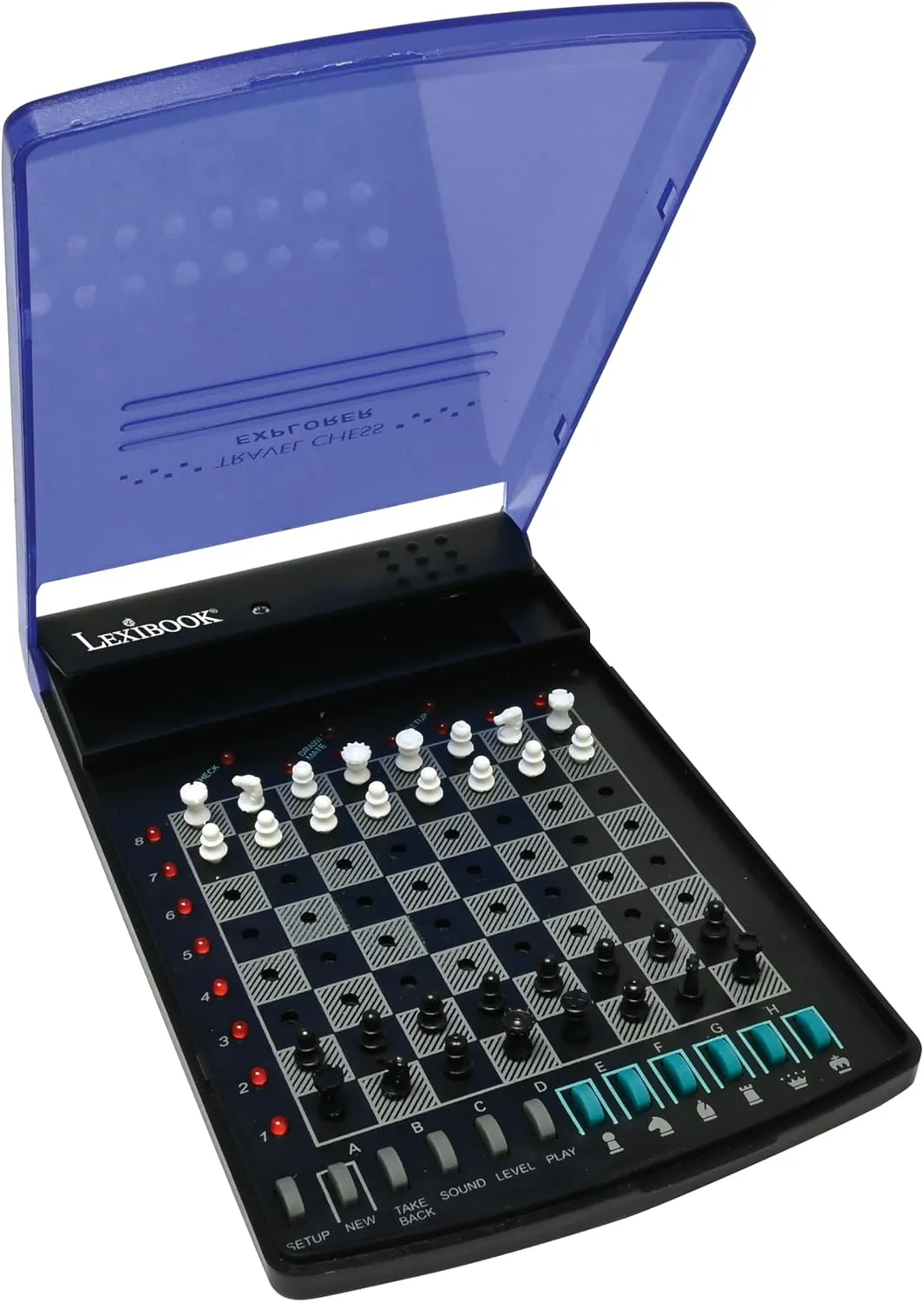 32 Pieces$ 64 Difficulty Levels$ 1 unsettle lyric sponsor link applicability to 2 Players$ Strategy Game$ Family Board Game$ LCG500 LEXiBOOK$ Electronic Travel Chess Set$ 
