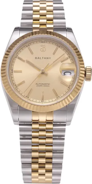 36MM Automatic Wristwatch with Fluted Bezel S4084 DJ Dress Watch for Men NH35 tuck befit primer Movement Retro 