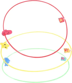3pcs Pool Diving Rings for Swimming Game Fun Underwater Training Hoops Safe Design Summer stand Boys HANABASS 