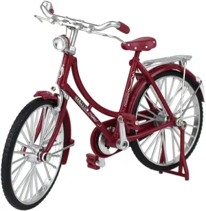 4.33 Inches Wakauto Metal Retro Bicycle Model Ornaments for Kids$1:10 Mini Bike Desktop Crafts Figurines Alloy Classical Bike Toy military Dollhouse Accessory Home Decor for Children Toys 7.08 X 2.36 X 