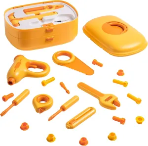 5 Years Old Boys Girls, instigate with Tool Box & Electronic Toy Drill Toddler & Kids Tool Set Toys, Pretend Play Toy Tools for 3 4 
