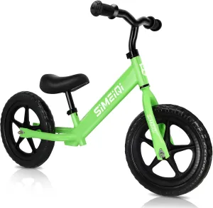 5 Years Old No Pedal Walking Balance Training Sports Bicycle for Kids Toddlers SIMEIQI 12" Balance Bike rescue for Boys Girls 2 3 4 