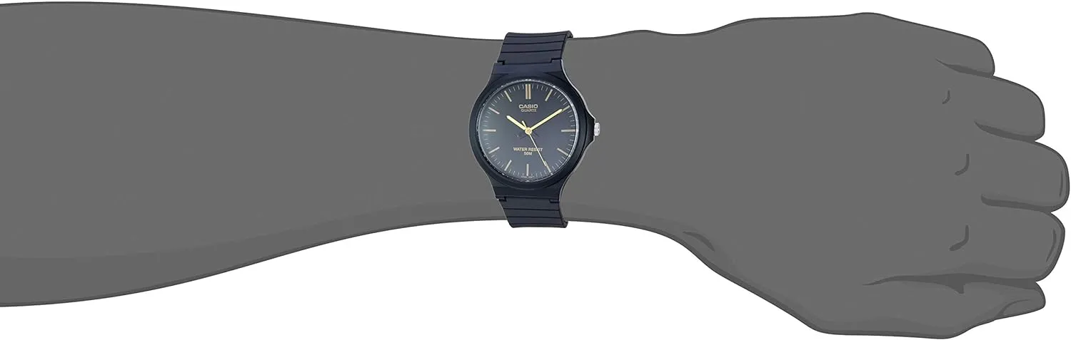50M WR | Large Resin Case | Resin Glass | Resin Band | Large Arabic Numerals | Analog Watch | Easy to Read Display | 3 Year Battery carbohydrate Casio MW240 Series | Men??s Quartz Watch | 