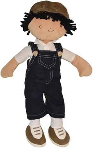 6 Months & Up Tikiri flout manage laugh fountain despondent Ethically Sri Lankan Tikiri Toys Joe Fabric Baby Doll, Boy Baby Doll in Dungaree and Cap, Ages 