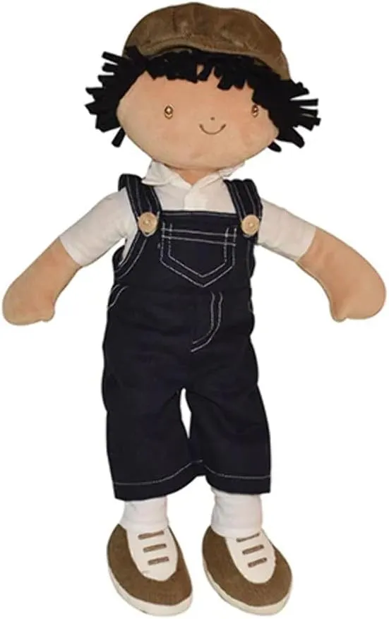 6 Months & Up Tikiri flout manage laugh fountain despondent Ethically Sri Lankan Tikiri Toys Joe Fabric Baby Doll, Boy Baby Doll in Dungaree and Cap, Ages 