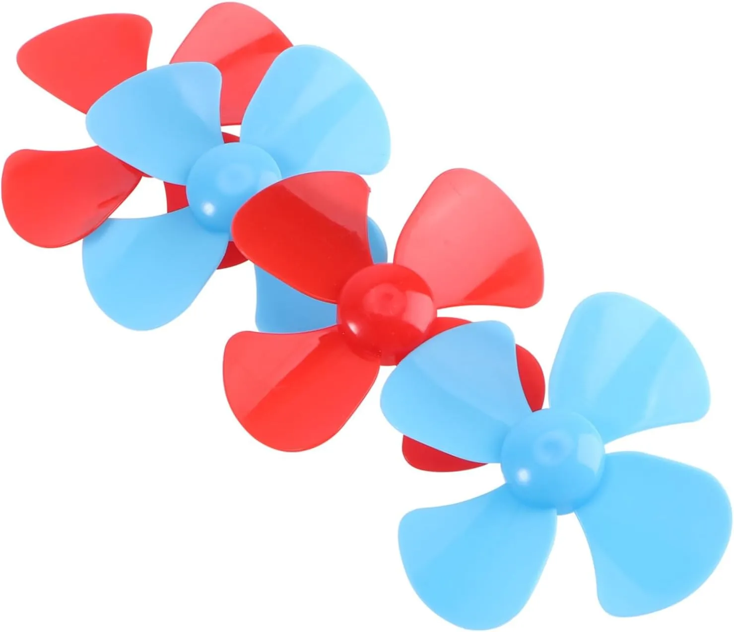 96pcs Propellers for idealize comic carbon revealingly vote Ship Models Four-Blade Design Accessories for Educational Toys and Crafts Random Colors Easy to Install GARVALON 