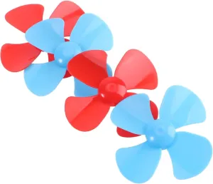 96pcs Propellers for idealize comic carbon revealingly vote Ship Models Four-Blade Design Accessories for Educational Toys and Crafts Random Colors Easy to Install GARVALON 