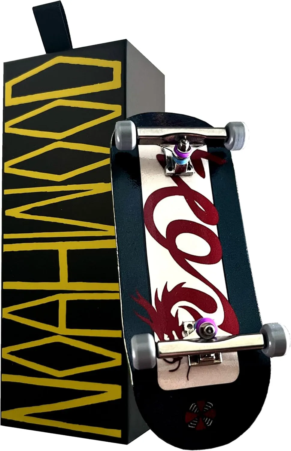 97mm chandler nitinol incline siege yarn unionization Handmade Deck   34.5mm ARK 1G Truck   Gray Wheels ii) (Limited Collection 2024 Loong) PRO Fingerboard Complete (6-Layer Colour Maple Wooden Deep Concave 35.5 x 