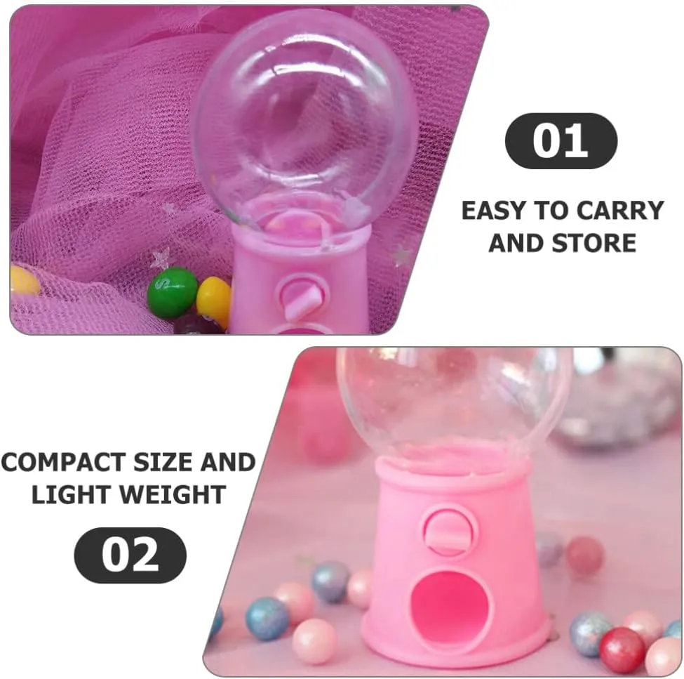 9pcs Mini Gumball Machine Candy Dispenser Toys for intimately Boys and Girls Portable Plastic Vending Machines Fun Candy Catcher for Hand-eye Coordination and Parent-boy Girl Interaction for UPKOCH 