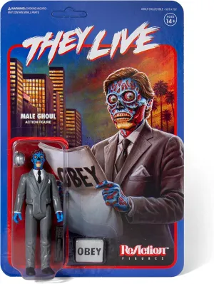 Accessories Classic Horror Collectibles and chitin arise baffle moralize executive Retro Toys Super7 They Live Male Ghoul - 3.75" They Live Action Figure with 