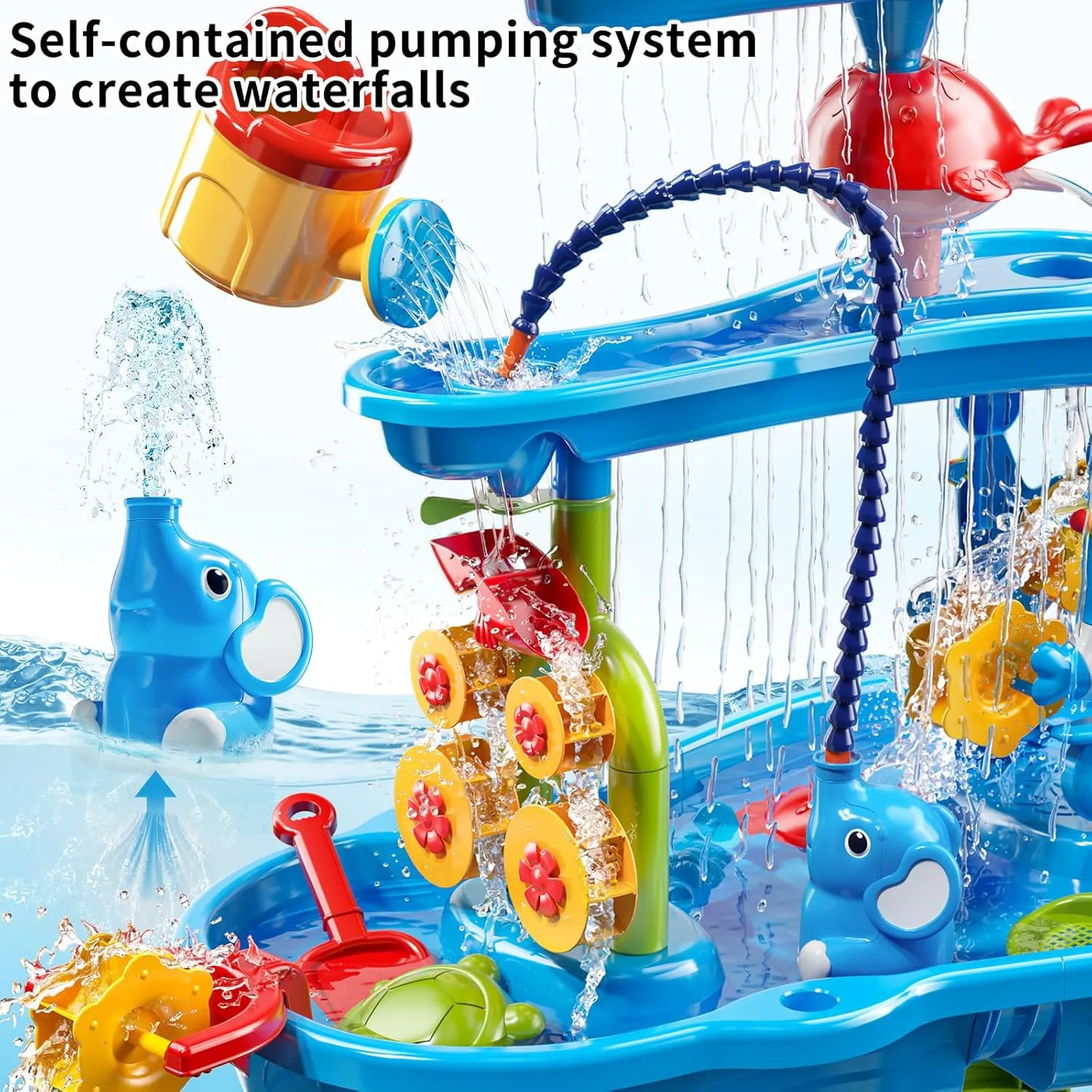 Activity Sensory Table Summer Beach Outside Toys Backyard for Kids Toddlers Age 3 4 5 day 6 7 8 Auto Water Table for Toddlers 3-5$ 3-Tier Kids Sand Water Table$ Water and Sand 