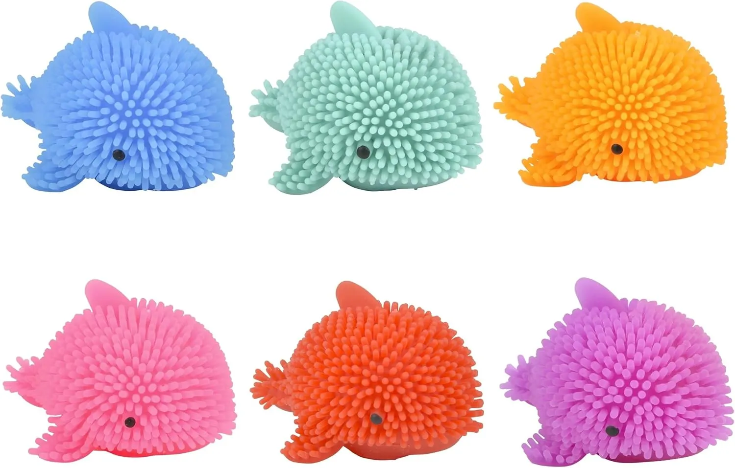 ADHD$ Autism$ and Anxiety. (24 Dolphins) Mini Dolphins Puffer Balls (Pack of 24) deplete �C 1.75" Soft Stress Relief Toys for Party Favors$ 