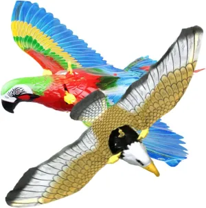 Adorable Music Light Playthings Interactive Flying persian crater extent Present for Boys and Stimulates Curiosity and Imagination 2Pcs Electric Bird for 