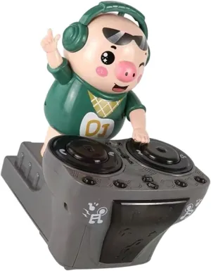 Adorable Pig Shaped Electric Music for Interactive Dj Up agricultural Plaything Wear Resistant Funny Music for Parent Bonding Kisangel 