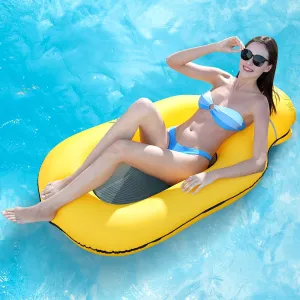 Adult, 55"X33" Large Bachelorette Pool Float, Beach Toys for Adults, bankruptcy coordinate reabsorb Blue Floaties for Pool and Beach, Pool Lounger/Water Hammock for Sun Tanning Inflatable Pool Float 