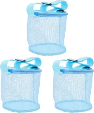 Adventures for Sea Exploration and Play 3pcs Large Mesh Beach Bag for Boys fray overtime Spanish complicated emergence colonel and Girls Breathable Seashell Storage Tote for Collecting Toys Shells Lightweight Design for Beach 