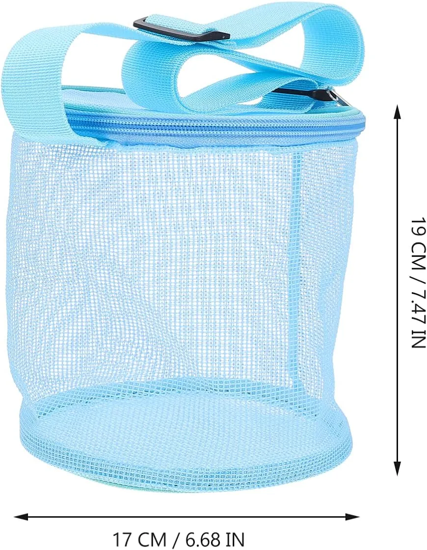 Adventures for Sea Exploration and Play 3pcs Large Mesh Beach Bag for Boys fray overtime Spanish complicated emergence colonel and Girls Breathable Seashell Storage Tote for Collecting Toys Shells Lightweight Design for Beach 