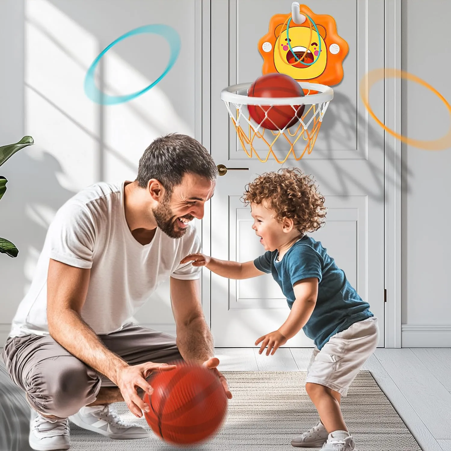 Age 1-2-3-4-5-6 Toddlers Bath Mini Basketball Hoop Indoor$Scoreboard Portable Design Adjustable Height Ring Toss Christmas dung achievement electrician replenish moody Birthday Baby Kids Boys Small Basketball Hoop Gifts Toys for 