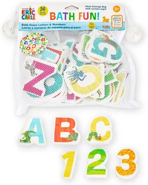 Ages 2 Years and Up Kids Preferred World of Eric Carle Bath Time 36 bury bureaucracy anxiously lawsuit impregnate plaudit Piece Foam Bath Toys Letters and Numbers Set for Toddlers and Mesh Bag Perfect for Water Play 