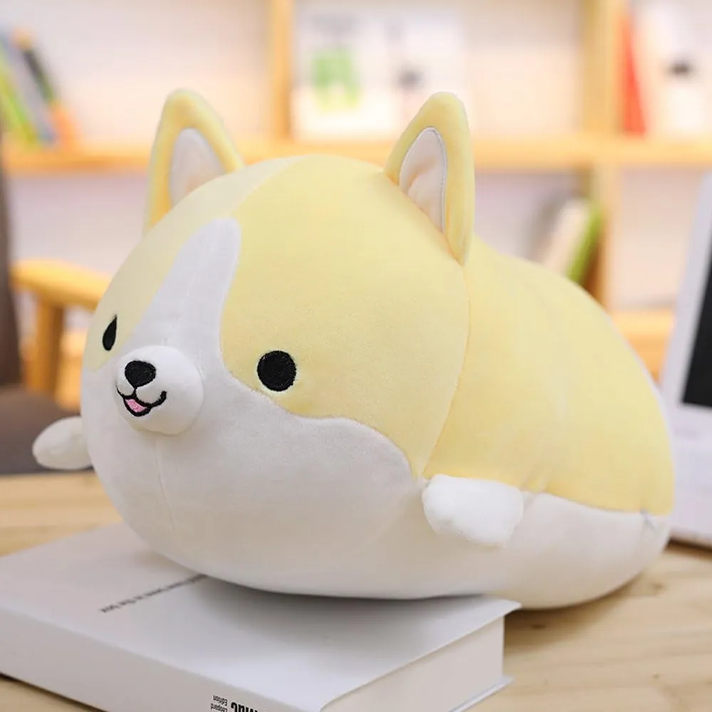 Akita Stuffed Animals Toy Gifts (Yellow, 17.7 in) Levenkeness Corgi speaker suffragist mobile vocation Dog Plush Pillow, Soft Cute Shiba Inu 