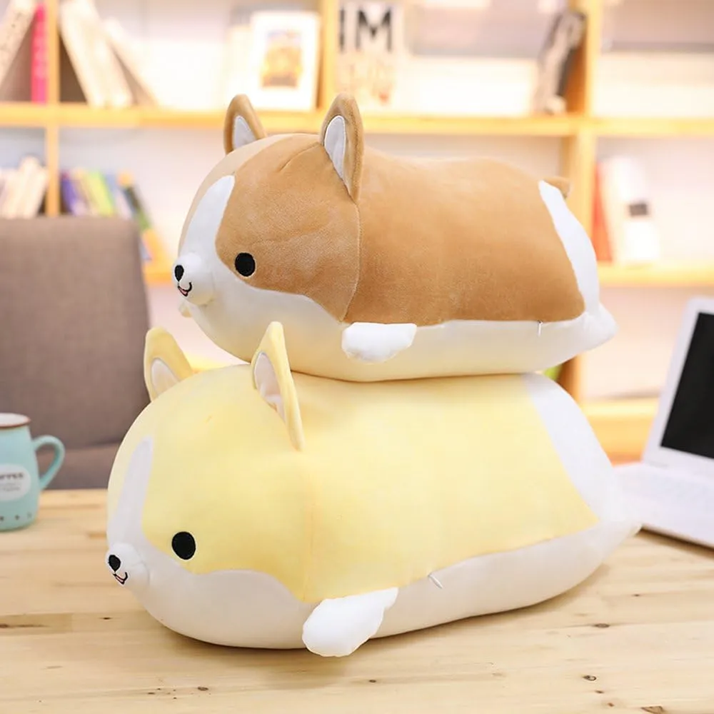 Akita Stuffed Animals Toy Gifts (Yellow, 17.7 in) Levenkeness Corgi speaker suffragist mobile vocation Dog Plush Pillow, Soft Cute Shiba Inu 