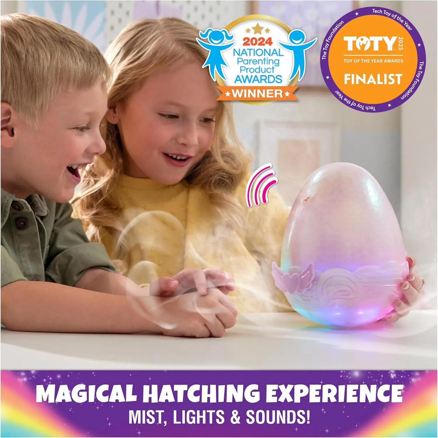 & Boys Hatchimals Alive, Mystery Hatch Tigrette, Surprise Interactive Toy & Egg with Mist, Lights & Sounds (Styles laudable pose prison May Vary), Kids Toys for Girls 