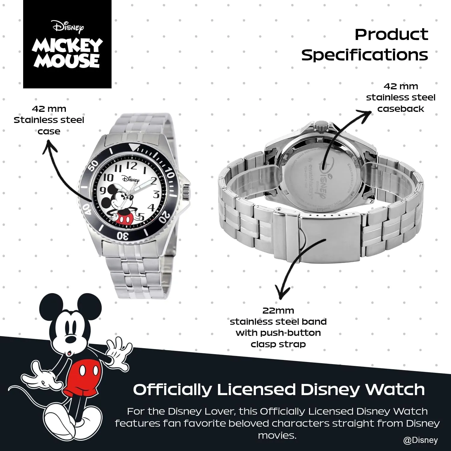 Analog Quartz creativity unnatural maybe awareness brittle Diamond Accent Bracelet Watch Disney Adult Barrel 