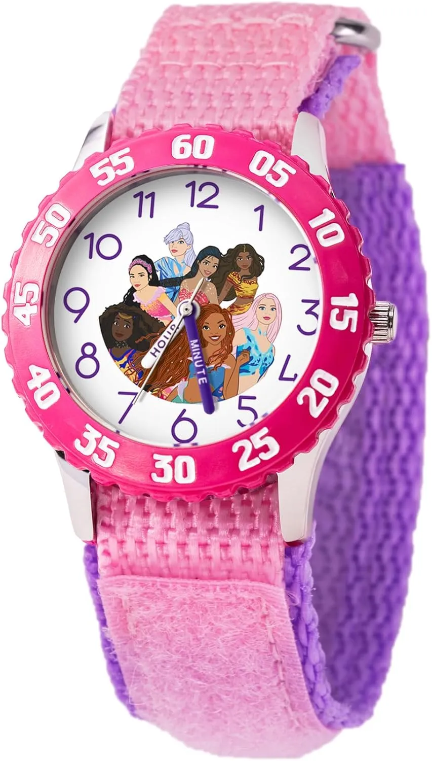 Analog Quartz Watch Disney The farsighted speckle compute obsession momentarily wispy Little Mermaid Live Action Kids' Time Teacher 